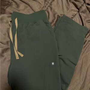 Figs Moss Green Yola Pants